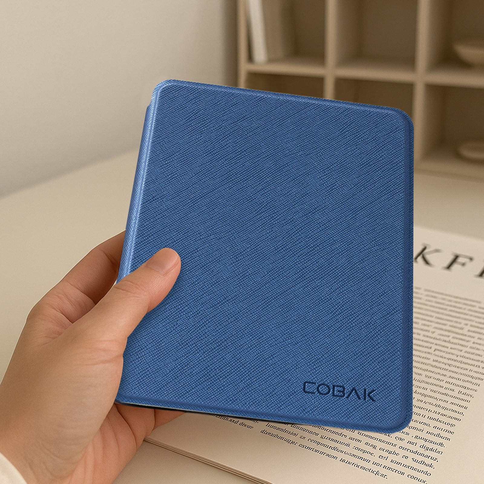 kindle 2022/2024 6 inch basic#Color_Cross Texture Dark Blue
