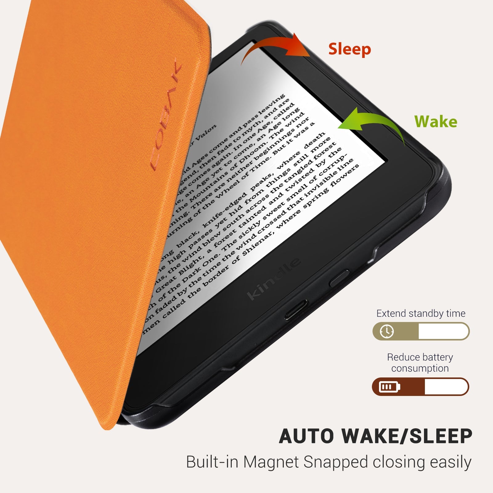 kindle 2022/2024 6 inch basic#Color_Cross Texture Orange