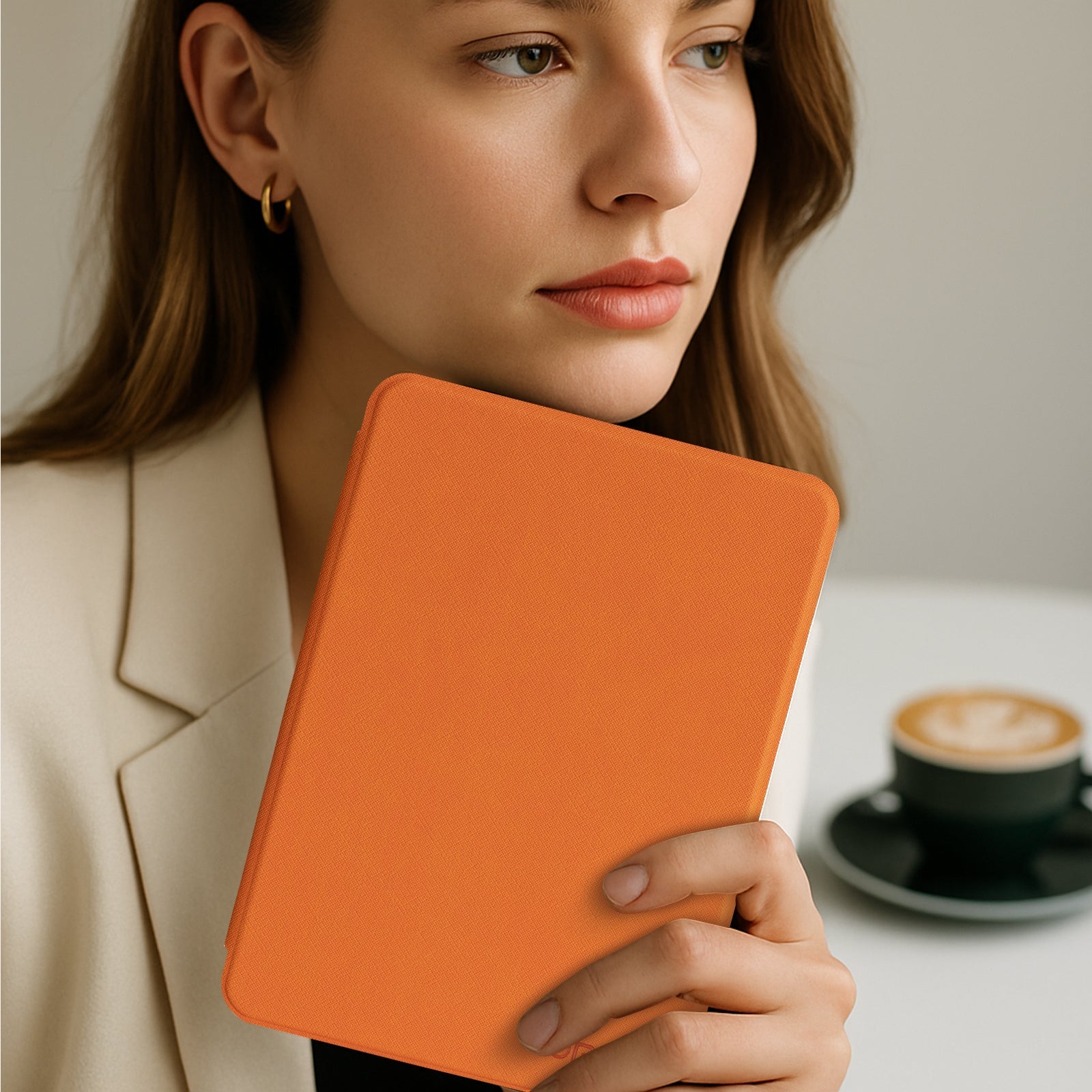 kindle 2022/2024 6 inch basic#Color_Cross Texture Orange