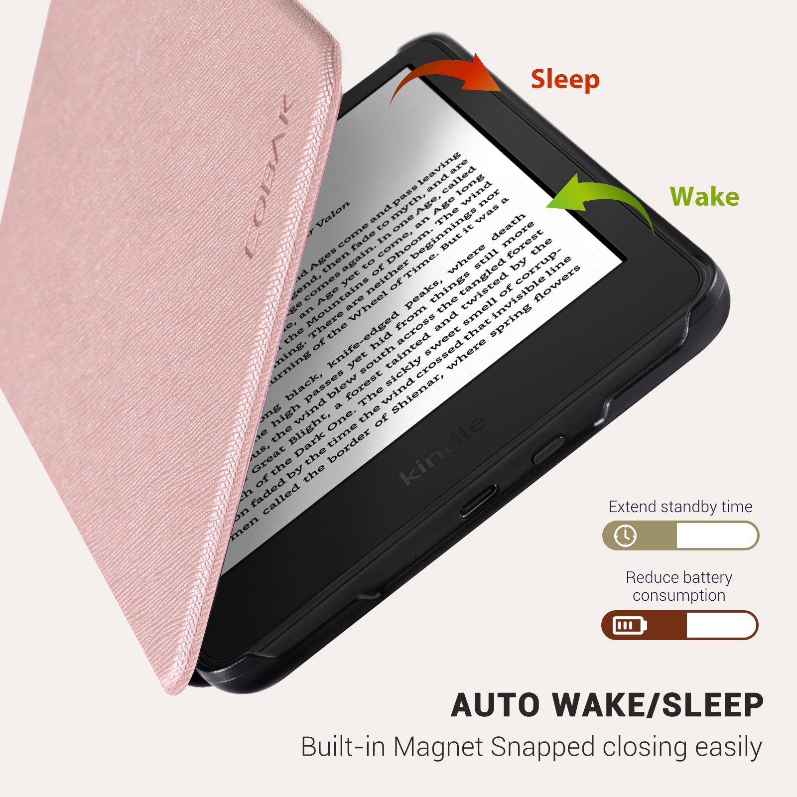 kindle 2022/2024 6 inch basic#Color_Cross Texture Rose Gold