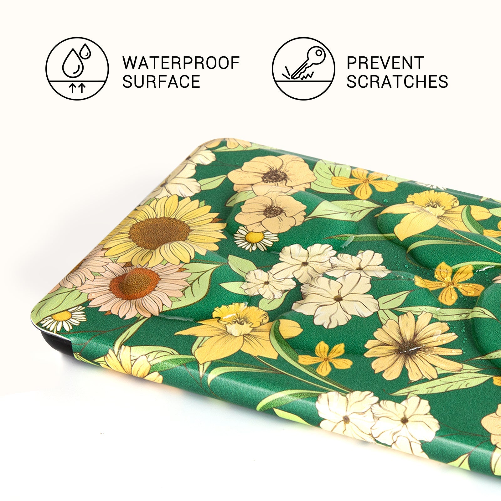 Eden Dark Green Floral Kindle Basic 6 INCH Case