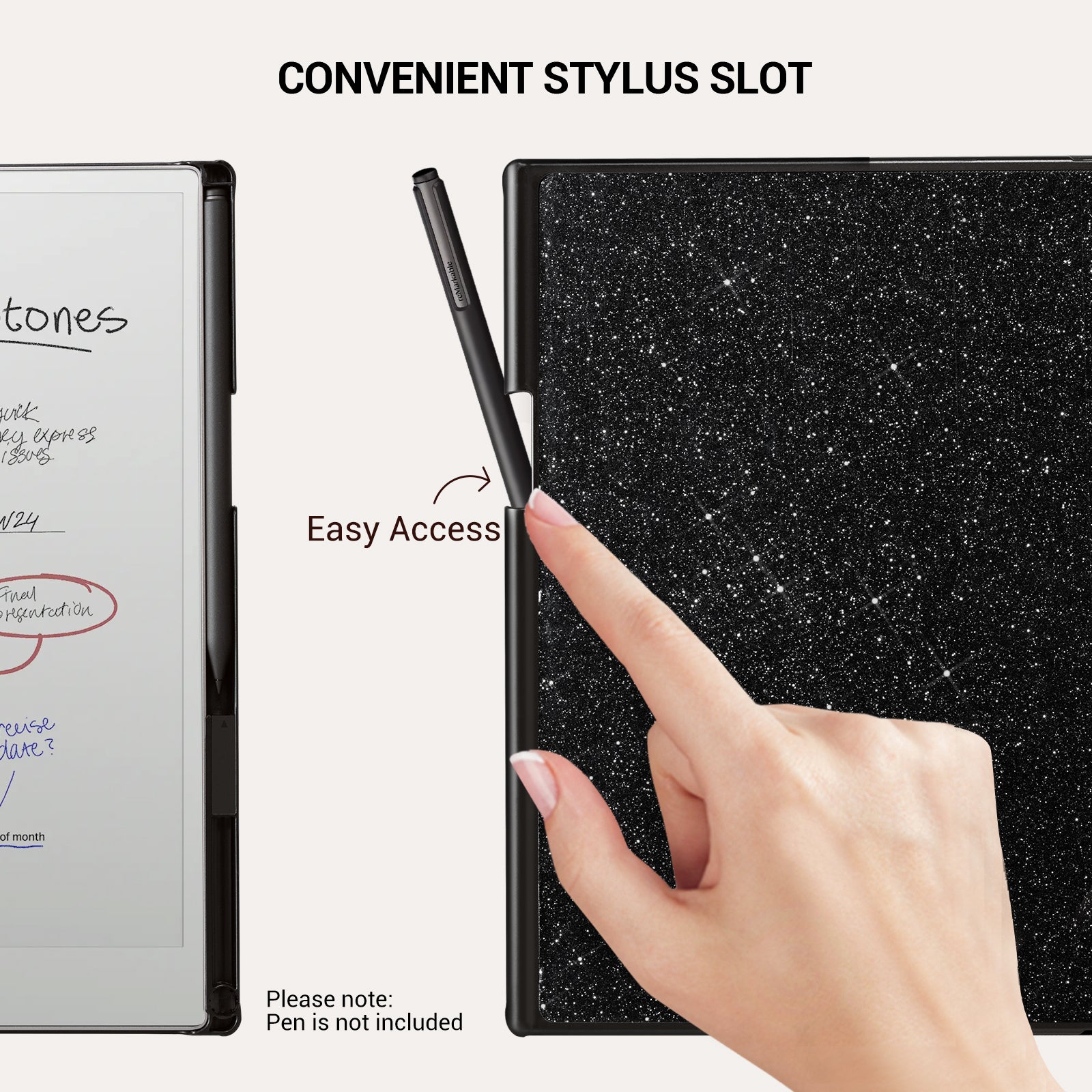 reMarkable Pro Basic Case#Color_Black Glitter