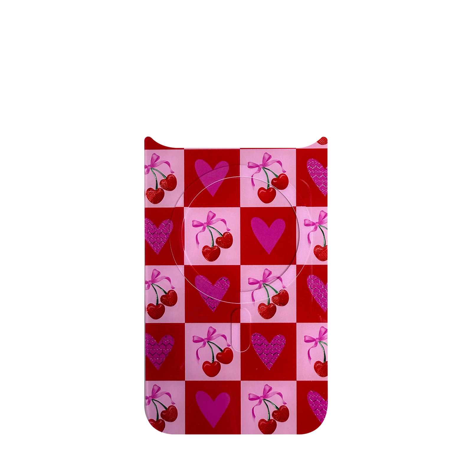 Cherry Grid Snap-On Case for iPhone 17 Series