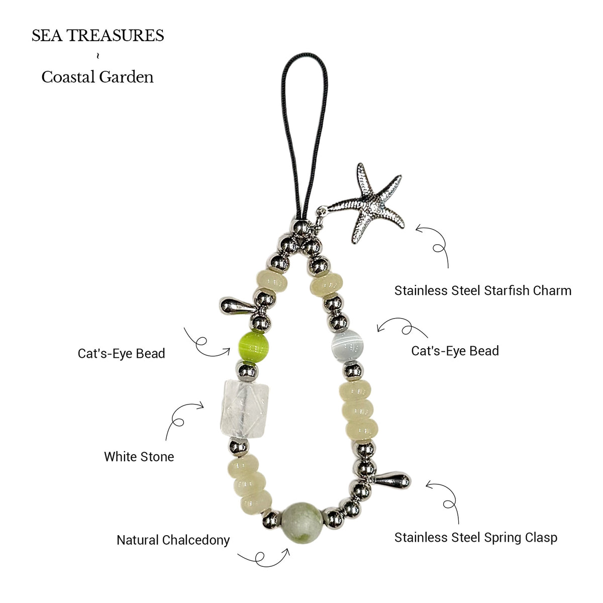 Coastal Garden Phone Charm