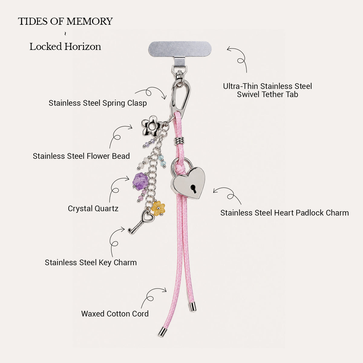 Pink Promise Phone Charm