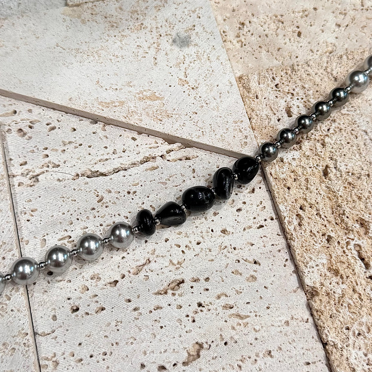Midnight Pearl Phone Wristlet