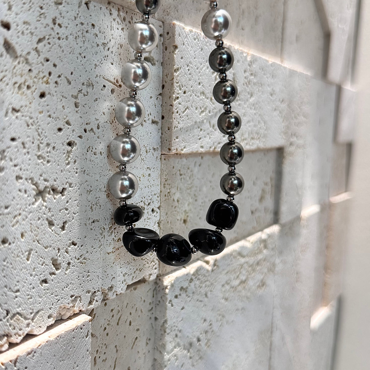 Midnight Pearl Phone Wristlet