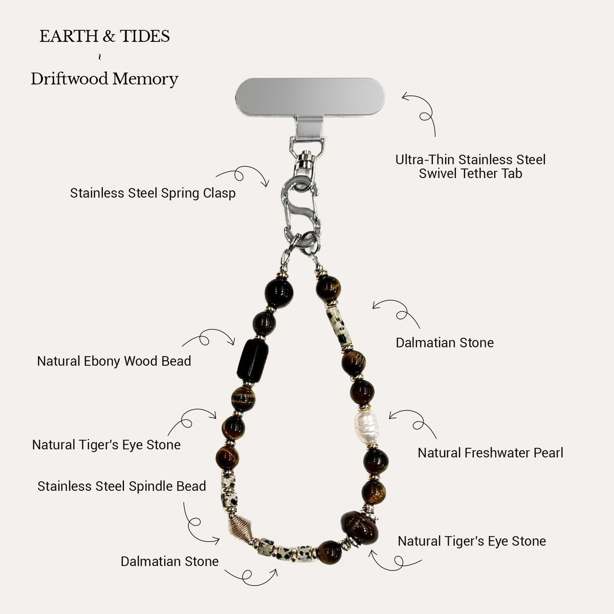 Driftwood Memory Phone Wristlet