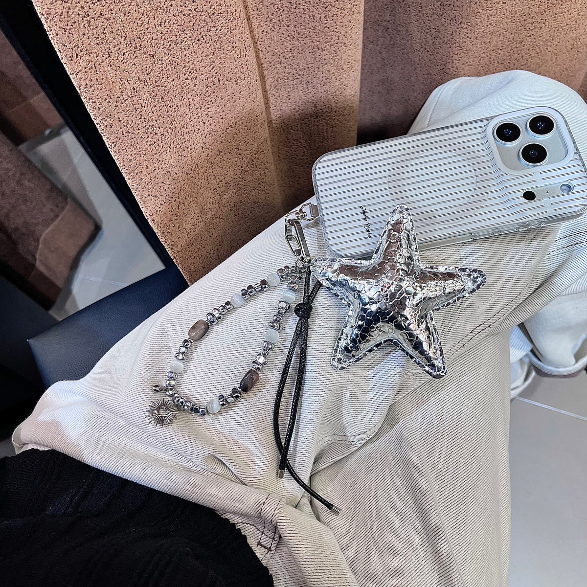 Starlit Aurora Phone Wristlet