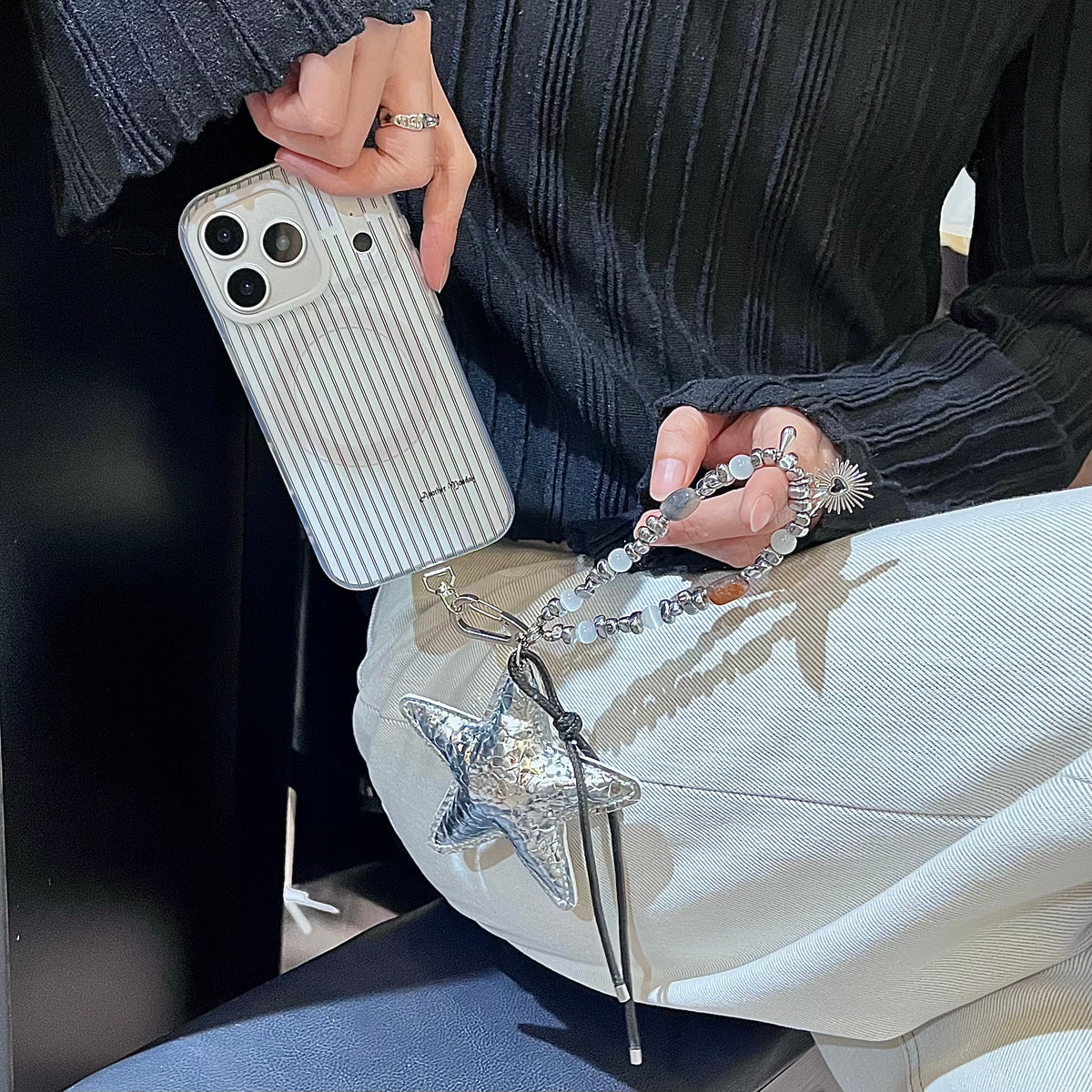 Starlit Aurora Phone Wristlet
