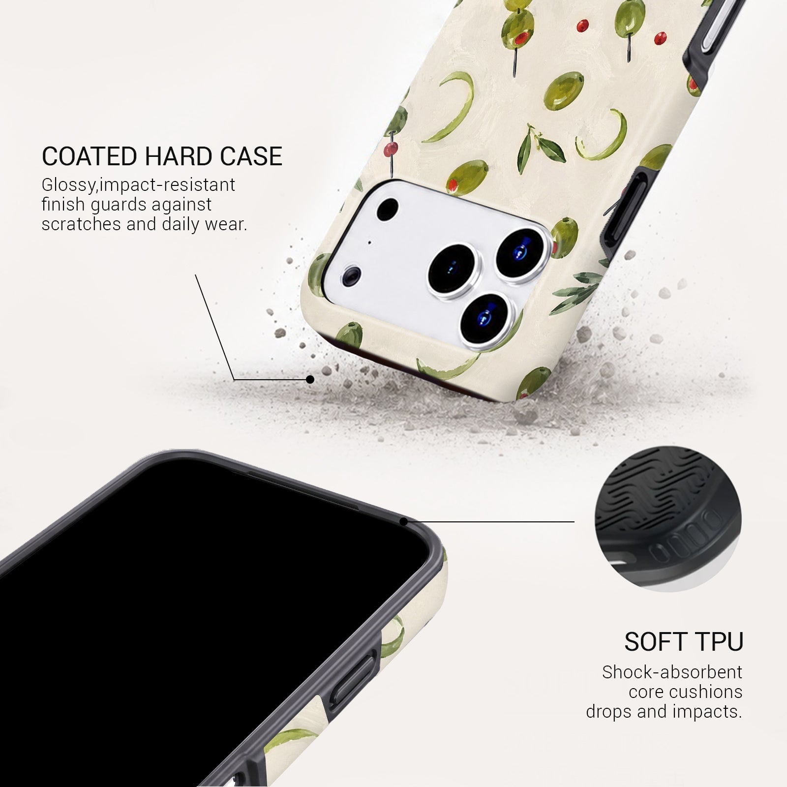 Olive You Tough Phone Case