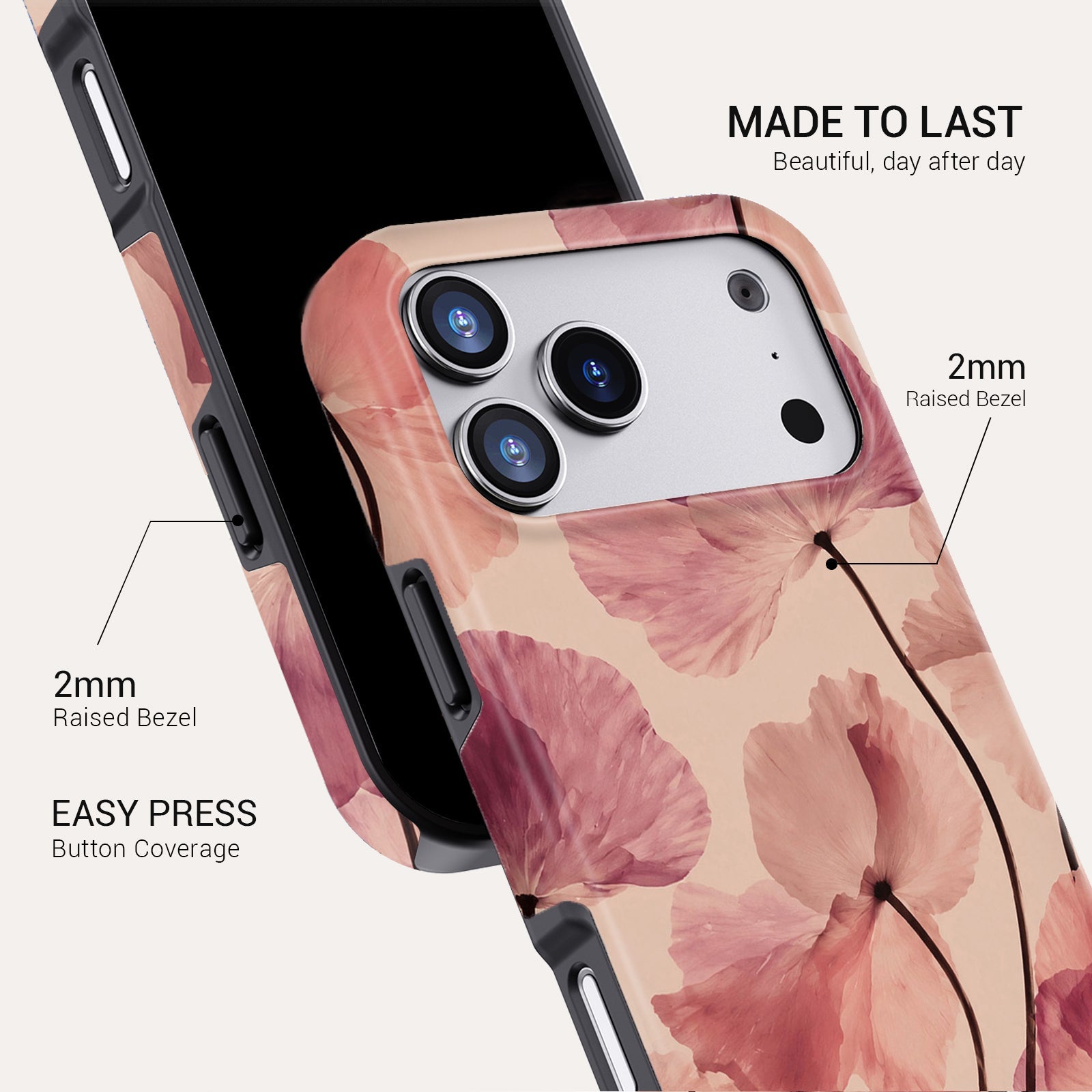 Poppy Blush Tough Phone Case