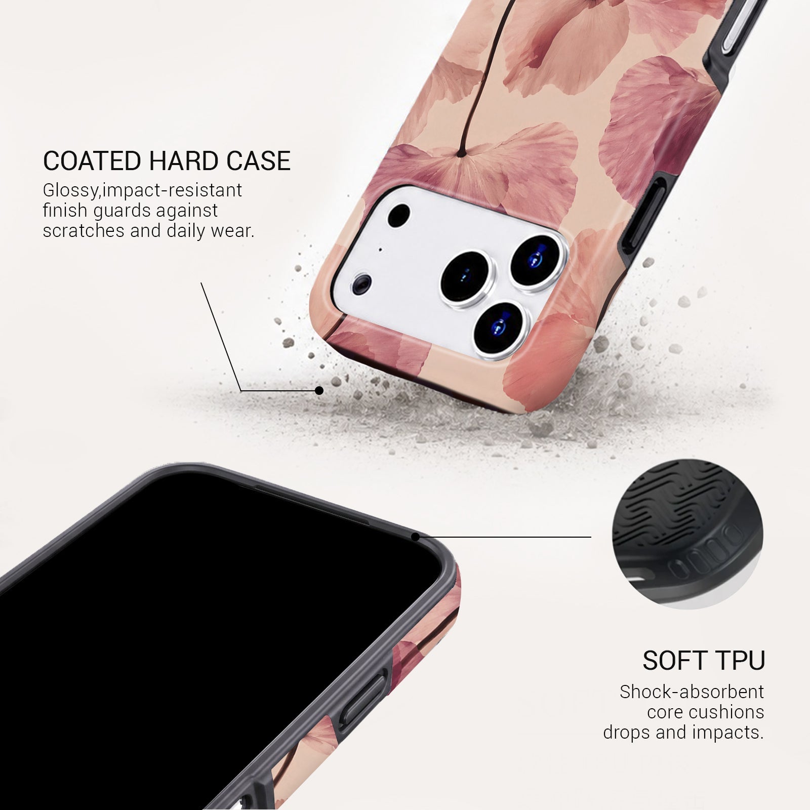 Poppy Blush Tough Phone Case