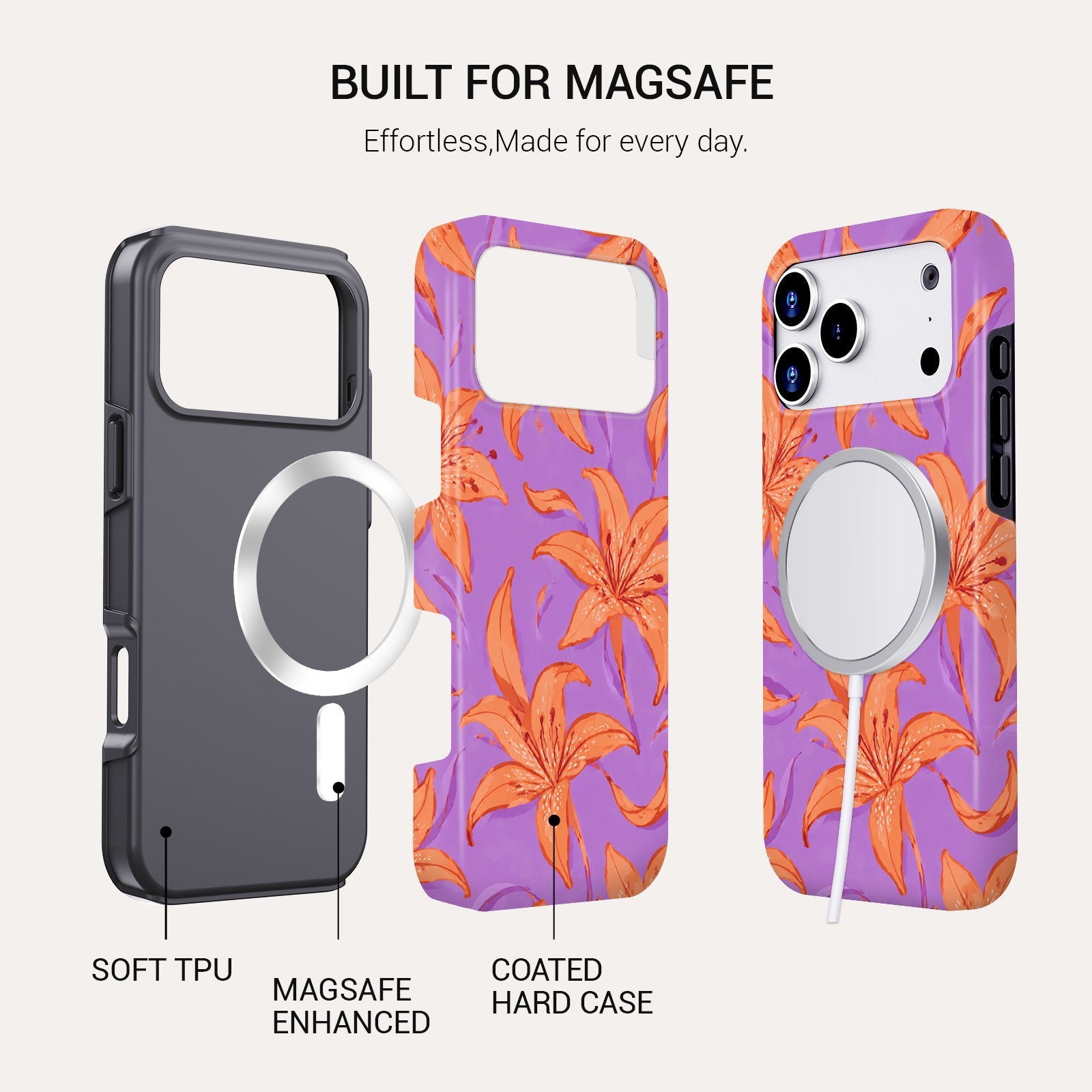 Tiger Lily Tough Phone Case