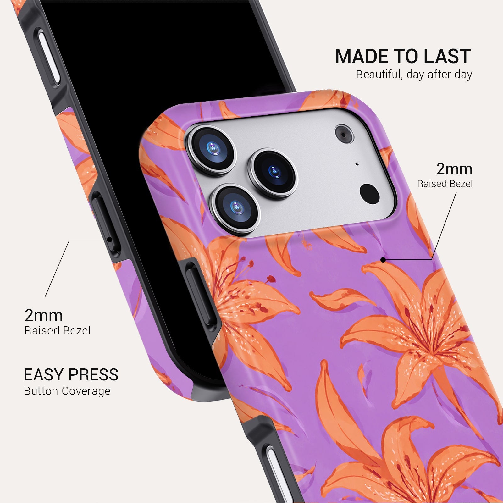 Tiger Lily Tough Phone Case