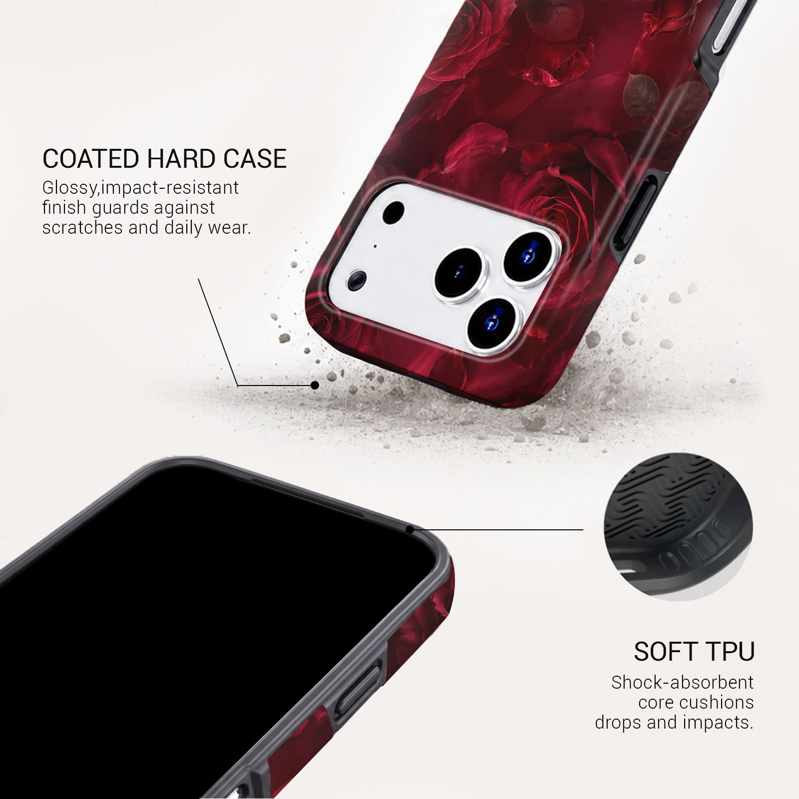 Velvet Rose Tough Phone Case