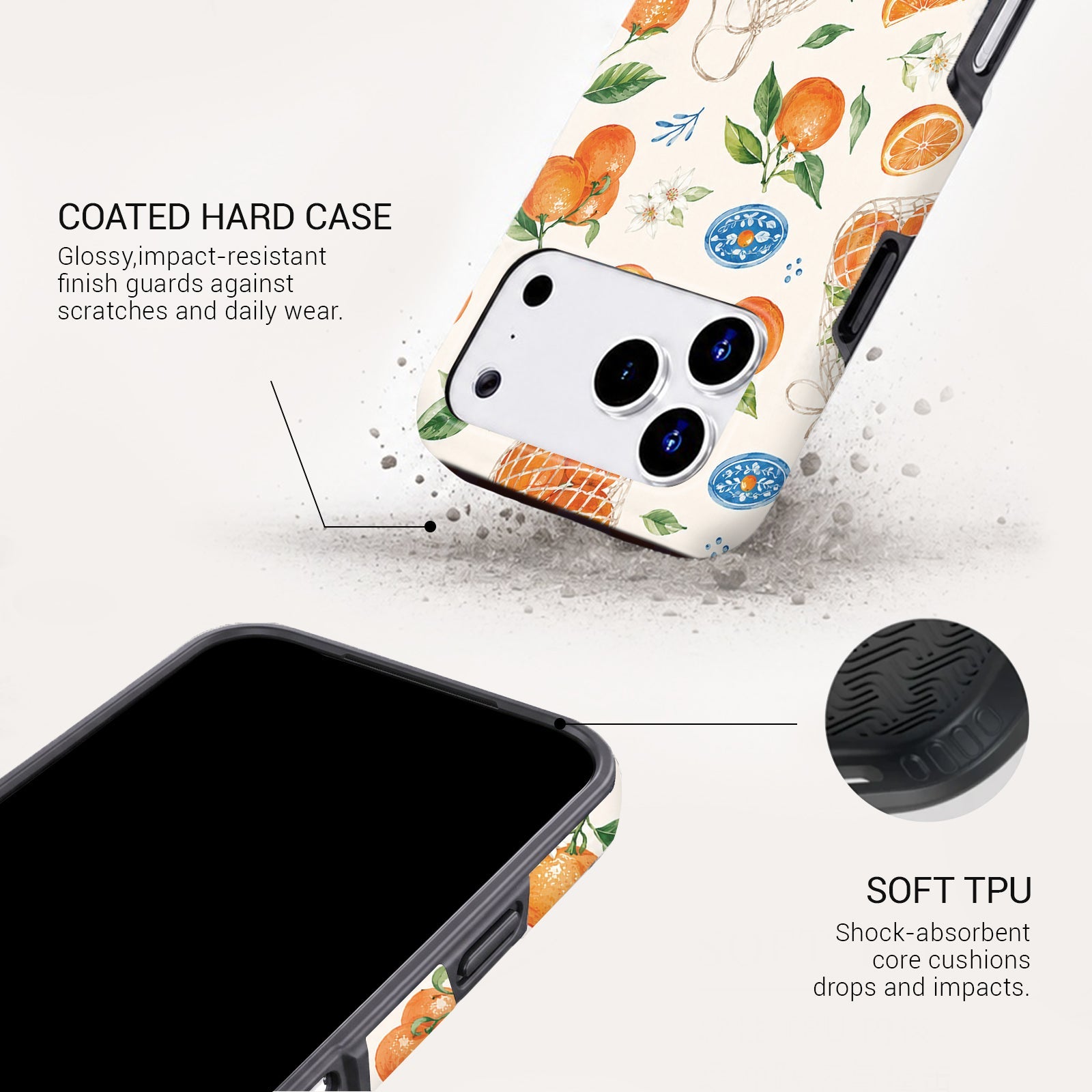 Orange Crush Tough Phone Case