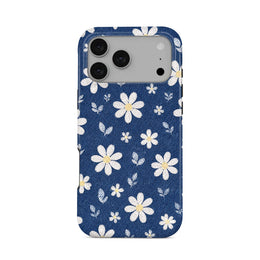 Denim Daisy Tough Phone Case