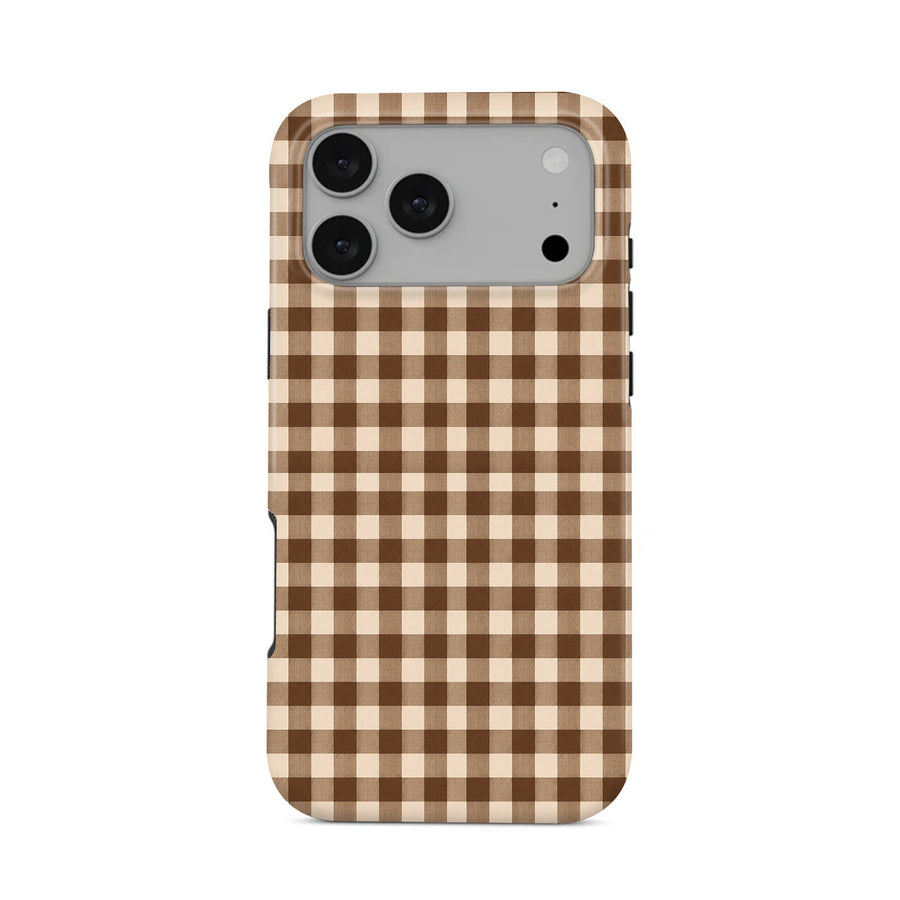 Cocoa Check Tough Phone Case#DEVICE_iPhone 18 Pro Max|iPhone 18 Pro|iPhone 17 Pro Max|iPhone 17 Pro|iPhone 17 Air|iPhone 16 Pro Max|iPhone 16 Pro|iPhone 16 Plus|iPhone 16|iPhone 15 Pro Max|iPhone 15 Pro|iPhone 15 Plus|iPhone 15|iPhone 14 Pro Max|iPhone 14 Pro|iPhone 14 Plus|iPhone 14