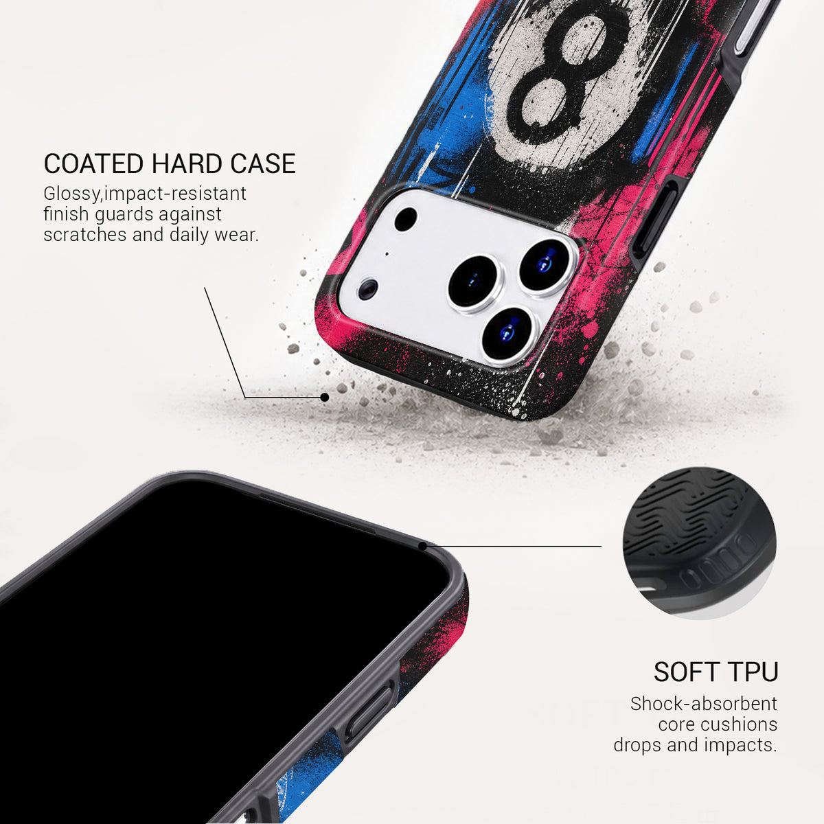 Break Shot Tough Phone Case#DEVICE_iPhone 18 Pro Max|iPhone 18 Pro|iPhone 17 Pro Max|iPhone 17 Pro|iPhone 17 Air|iPhone 16 Pro Max|iPhone 16 Pro|iPhone 16 Plus|iPhone 16|iPhone 15 Pro Max|iPhone 15 Pro|iPhone 15 Plus|iPhone 15|iPhone 14 Pro Max|iPhone 14 Pro|iPhone 14 Plus|iPhone 14