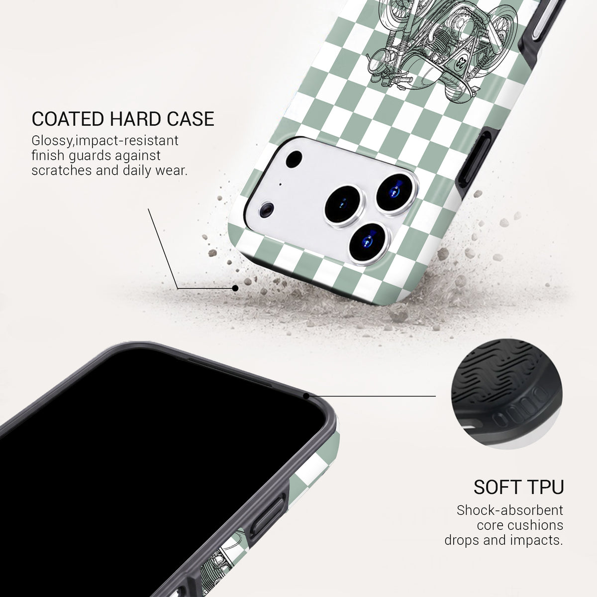 Cafe Racer Tough Phone Case#DEVICE_iPhone 18 Pro Max|iPhone 18 Pro|iPhone 17 Pro Max|iPhone 17 Pro|iPhone 17 Air|iPhone 16 Pro Max|iPhone 16 Pro|iPhone 16 Plus|iPhone 16|iPhone 15 Pro Max|iPhone 15 Pro|iPhone 15 Plus|iPhone 15|iPhone 14 Pro Max|iPhone 14 Pro|iPhone 14 Plus|iPhone 14