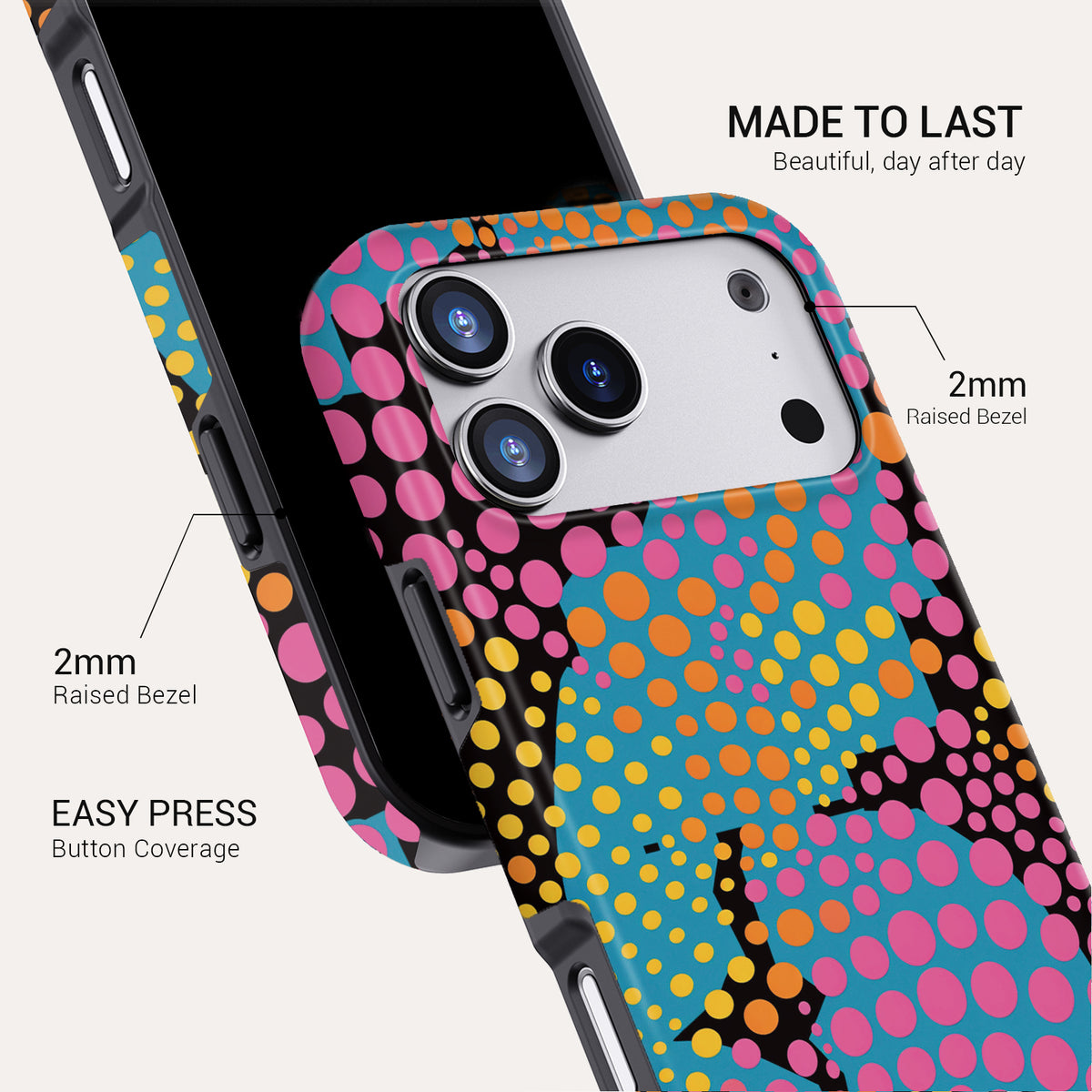Dot Riot Tough Phone Case#DEVICE_iPhone 18 Pro Max|iPhone 18 Pro|iPhone 17 Pro Max|iPhone 17 Pro|iPhone 17 Air|iPhone 16 Pro Max|iPhone 16 Pro|iPhone 16 Plus|iPhone 16|iPhone 15 Pro Max|iPhone 15 Pro|iPhone 15 Plus|iPhone 15|iPhone 14 Pro Max|iPhone 14 Pro|iPhone 14 Plus|iPhone 14