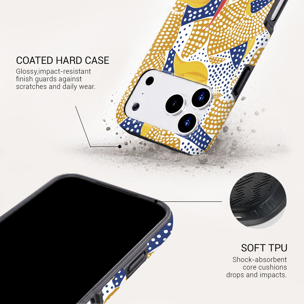 Dappled Tough Phone Case#DEVICE_iPhone 18 Pro Max|iPhone 18 Pro|iPhone 17 Pro Max|iPhone 17 Pro|iPhone 17 Air|iPhone 16 Pro Max|iPhone 16 Pro|iPhone 16 Plus|iPhone 16|iPhone 15 Pro Max|iPhone 15 Pro|iPhone 15 Plus|iPhone 15|iPhone 14 Pro Max|iPhone 14 Pro|iPhone 14 Plus|iPhone 14