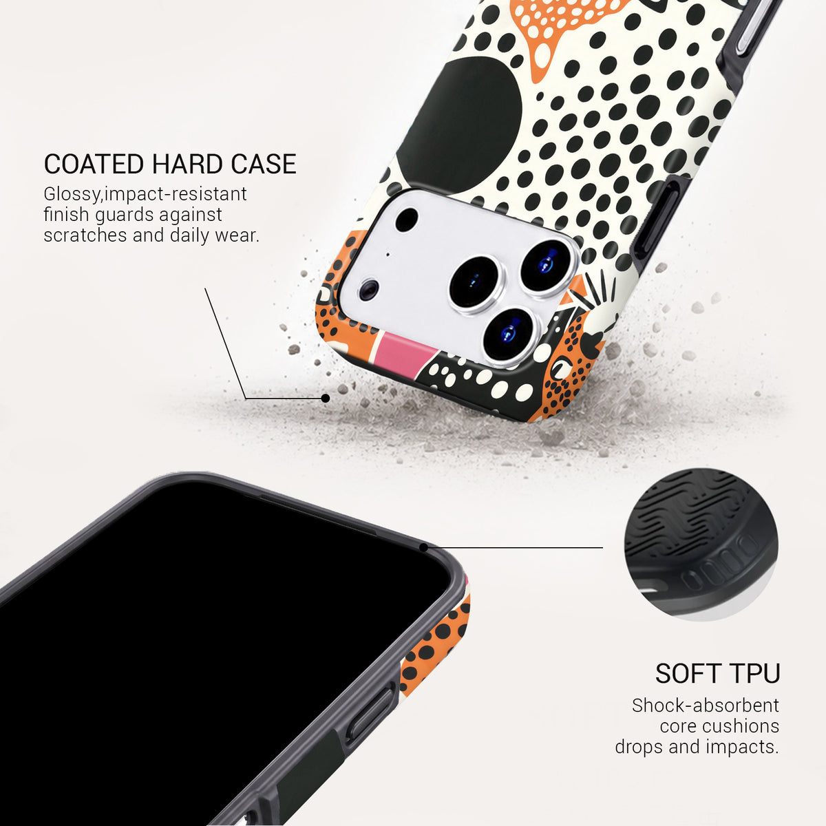 Spotted Tough Phone Case#DEVICE_iPhone 18 Pro Max|iPhone 18 Pro|iPhone 17 Pro Max|iPhone 17 Pro|iPhone 17 Air|iPhone 16 Pro Max|iPhone 16 Pro|iPhone 16 Plus|iPhone 16|iPhone 15 Pro Max|iPhone 15 Pro|iPhone 15 Plus|iPhone 15|iPhone 14 Pro Max|iPhone 14 Pro|iPhone 14 Plus|iPhone 14