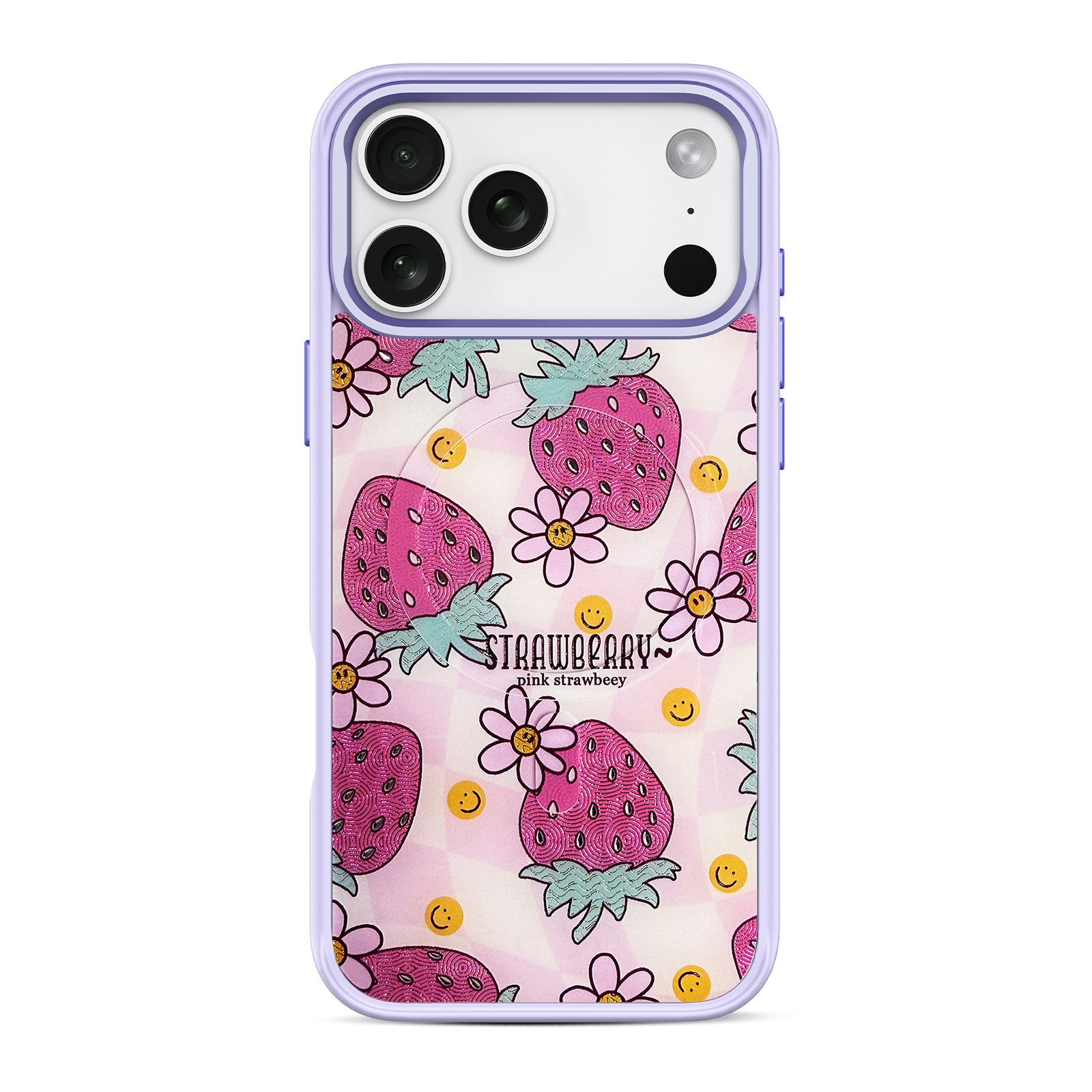 Sweet Strawberry Snap-On Case for iPhone 17 Series