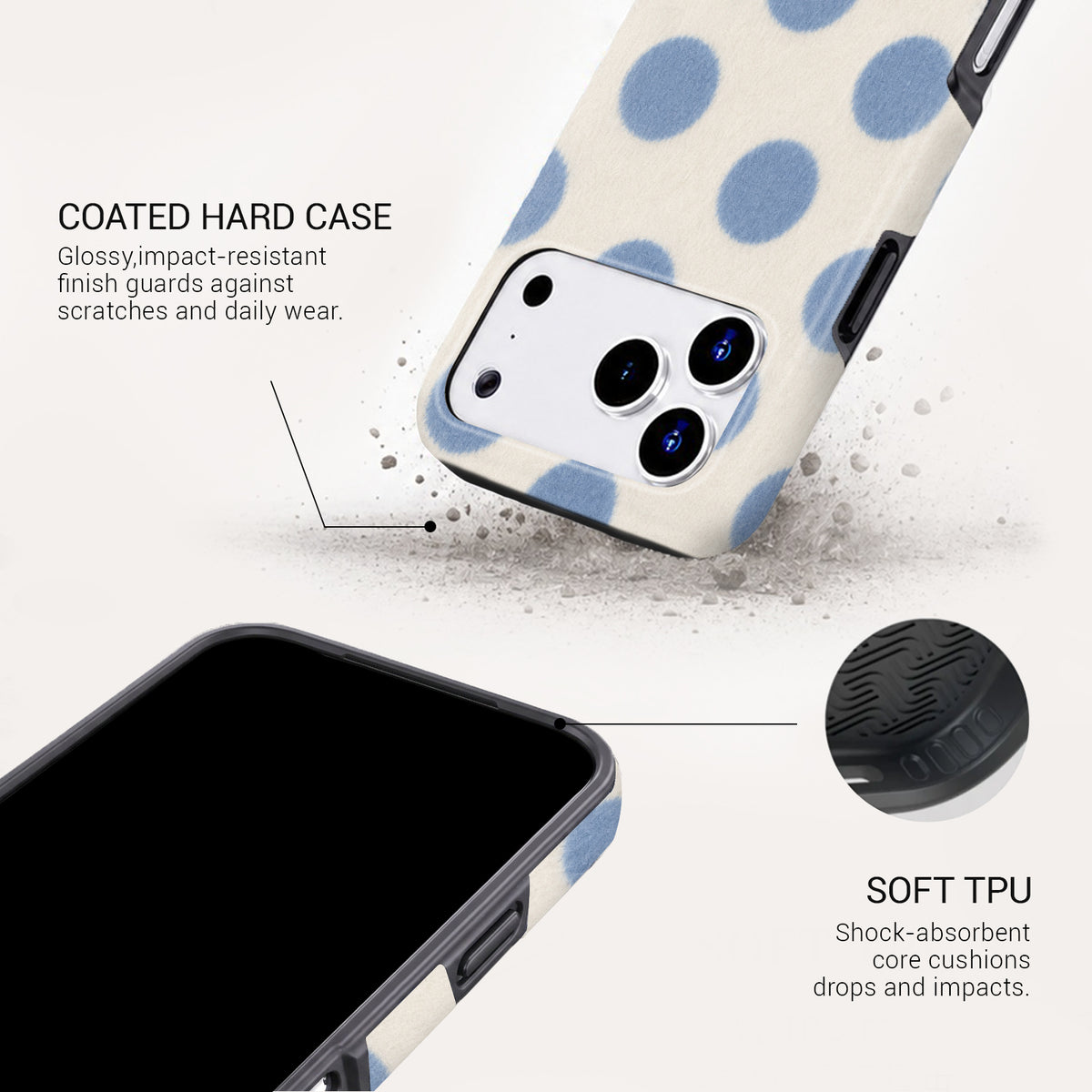 Soft Spot Tough Phone Case#DEVICE_iPhone 18 Pro Max|iPhone 18 Pro|iPhone 17 Pro Max|iPhone 17 Pro|iPhone 17 Air|iPhone 16 Pro Max|iPhone 16 Pro|iPhone 16 Plus|iPhone 16|iPhone 15 Pro Max|iPhone 15 Pro|iPhone 15 Plus|iPhone 15|iPhone 14 Pro Max|iPhone 14 Pro|iPhone 14 Plus|iPhone 14