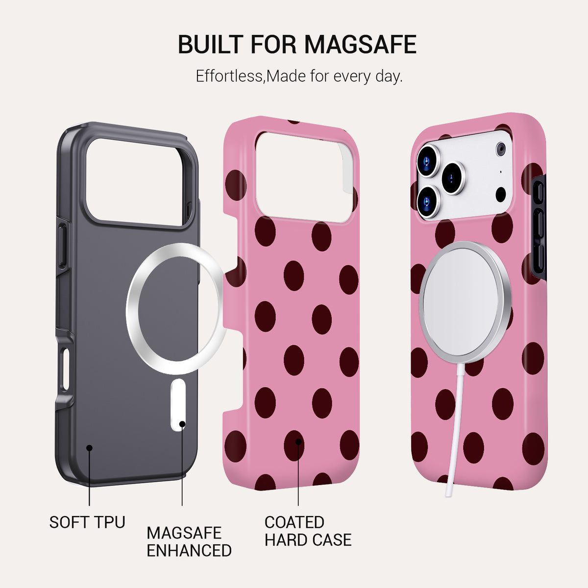 Pink Rebel Tough Phone Case#DEVICE_iPhone 18 Pro Max|iPhone 18 Pro|iPhone 17 Pro Max|iPhone 17 Pro|iPhone 17 Air|iPhone 16 Pro Max|iPhone 16 Pro|iPhone 16 Plus|iPhone 16|iPhone 15 Pro Max|iPhone 15 Pro|iPhone 15 Plus|iPhone 15|iPhone 14 Pro Max|iPhone 14 Pro|iPhone 14 Plus|iPhone 14
