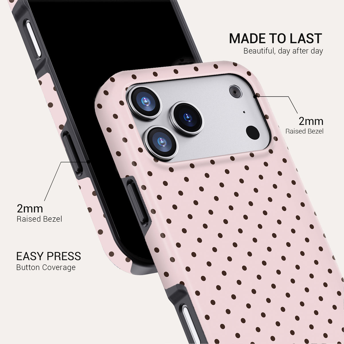 Blush Beige Tough Phone Case#DEVICE_iPhone 18 Pro Max|iPhone 18 Pro|iPhone 17 Pro Max|iPhone 17 Pro|iPhone 17 Air|iPhone 16 Pro Max|iPhone 16 Pro|iPhone 16 Plus|iPhone 16|iPhone 15 Pro Max|iPhone 15 Pro|iPhone 15 Plus|iPhone 15|iPhone 14 Pro Max|iPhone 14 Pro|iPhone 14 Plus|iPhone 14