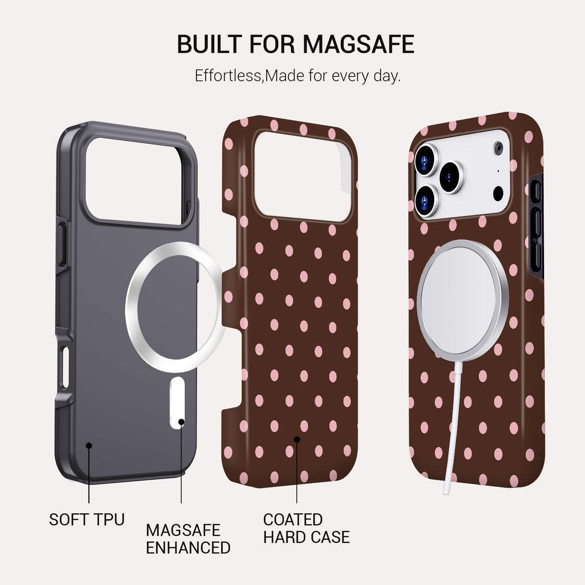 Cocoa Rose Tough Phone Case#DEVICE_iPhone 18 Pro Max|iPhone 18 Pro|iPhone 17 Pro Max|iPhone 17 Pro|iPhone 17 Air|iPhone 16 Pro Max|iPhone 16 Pro|iPhone 16 Plus|iPhone 16|iPhone 15 Pro Max|iPhone 15 Pro|iPhone 15 Plus|iPhone 15|iPhone 14 Pro Max|iPhone 14 Pro|iPhone 14 Plus|iPhone 14