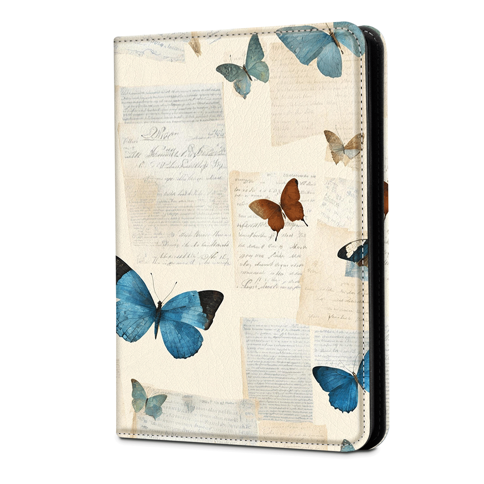 Eden Beige Butterfly Kindle Paperwhite 7 inch Case With Stand