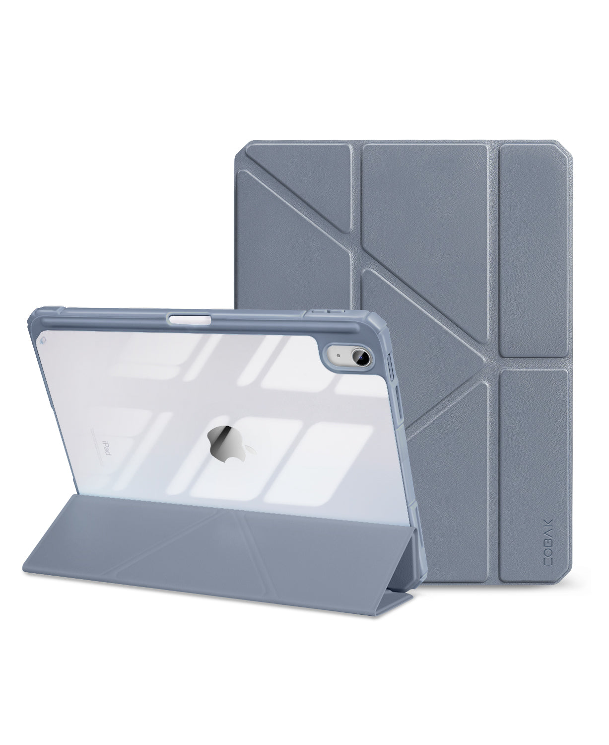 iPad 11th Gen (10th Compatible) Case With Y-Fold Magnetic Stand#Color_Light Blue