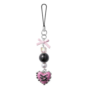 Pink Bow Punk Heart Strap