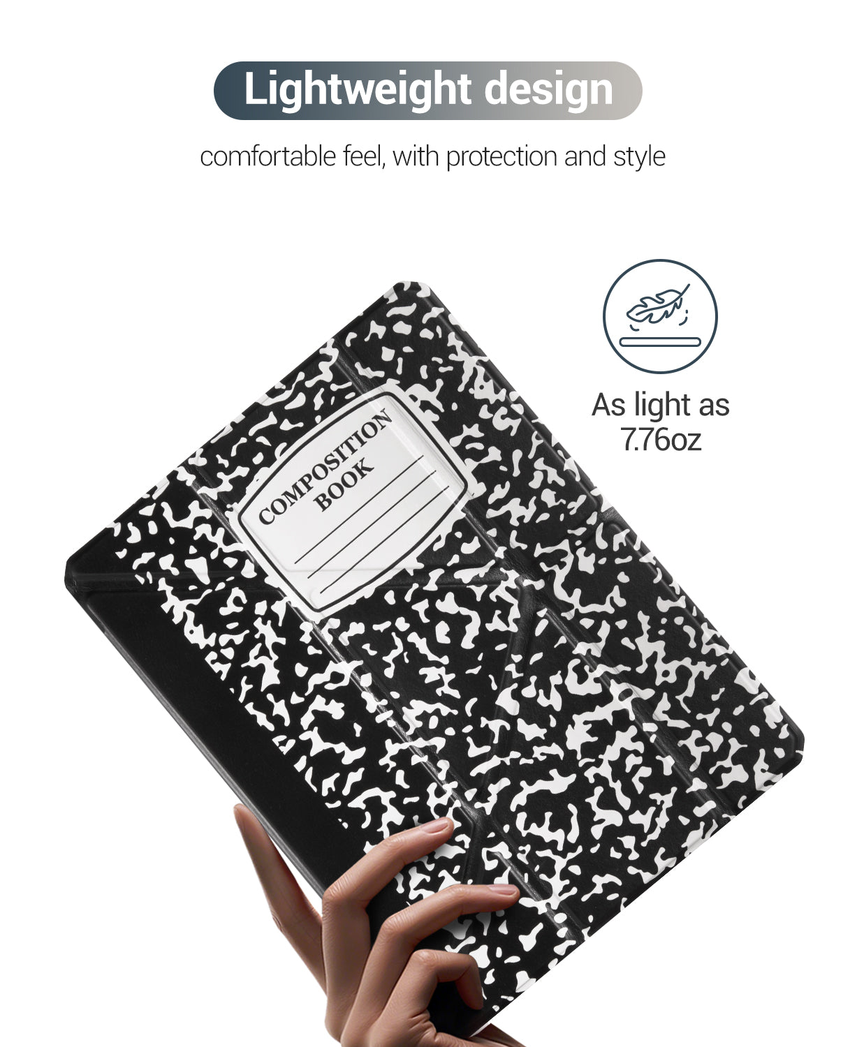 iPad 11th Gen (10th Compatible) Case With Y-Fold Magnetic Stand#Color_Composition Book