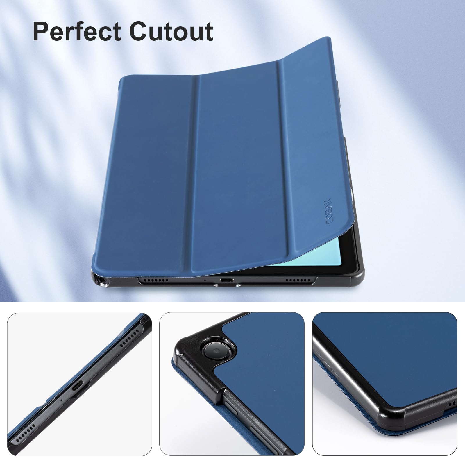 Samsung Galaxy Tab A11/A9 8.7" Tri-Fold Magnetic Stand#Color_Dark Blue