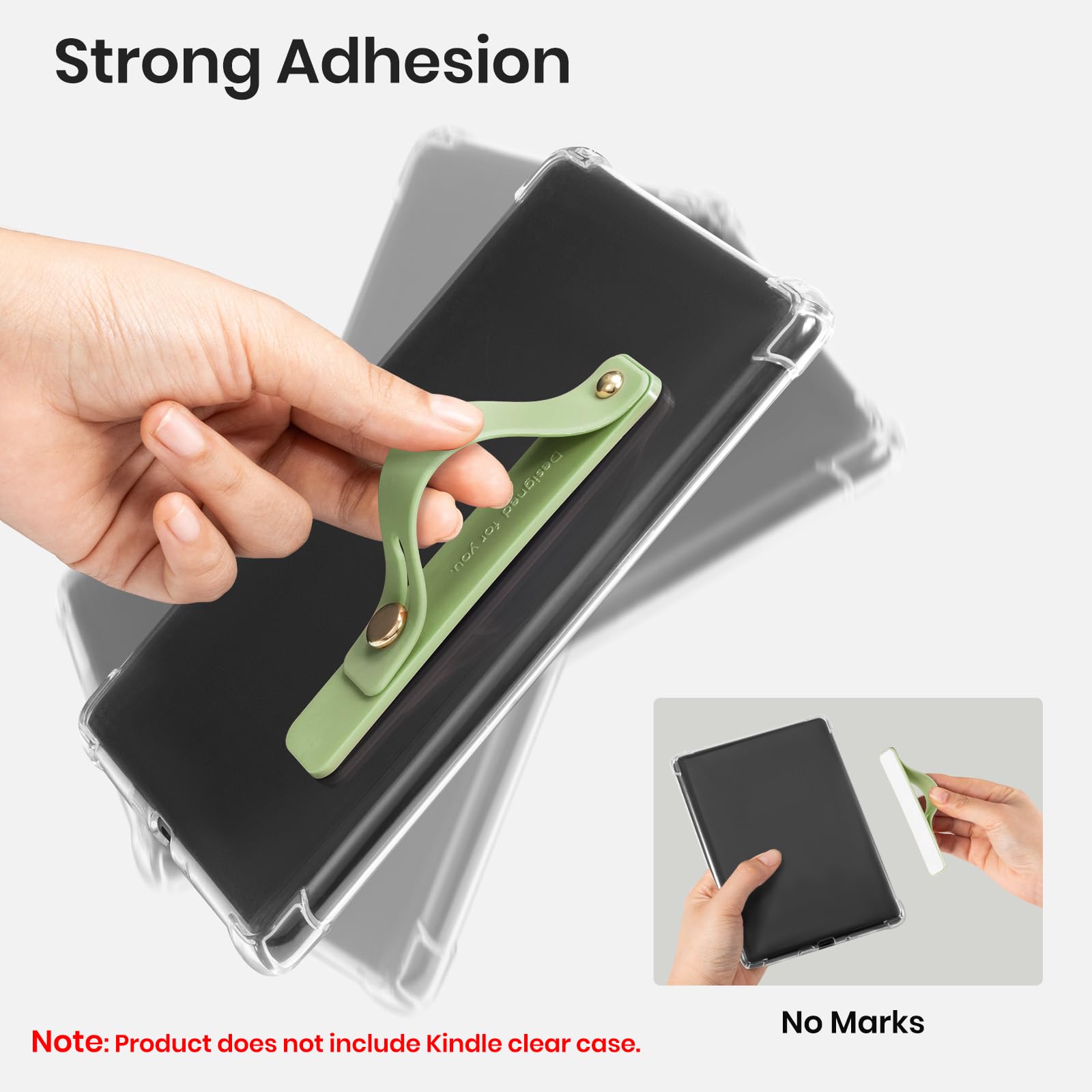 Hand Strap Holder for Kindle & Tablets#Color_Sage Green