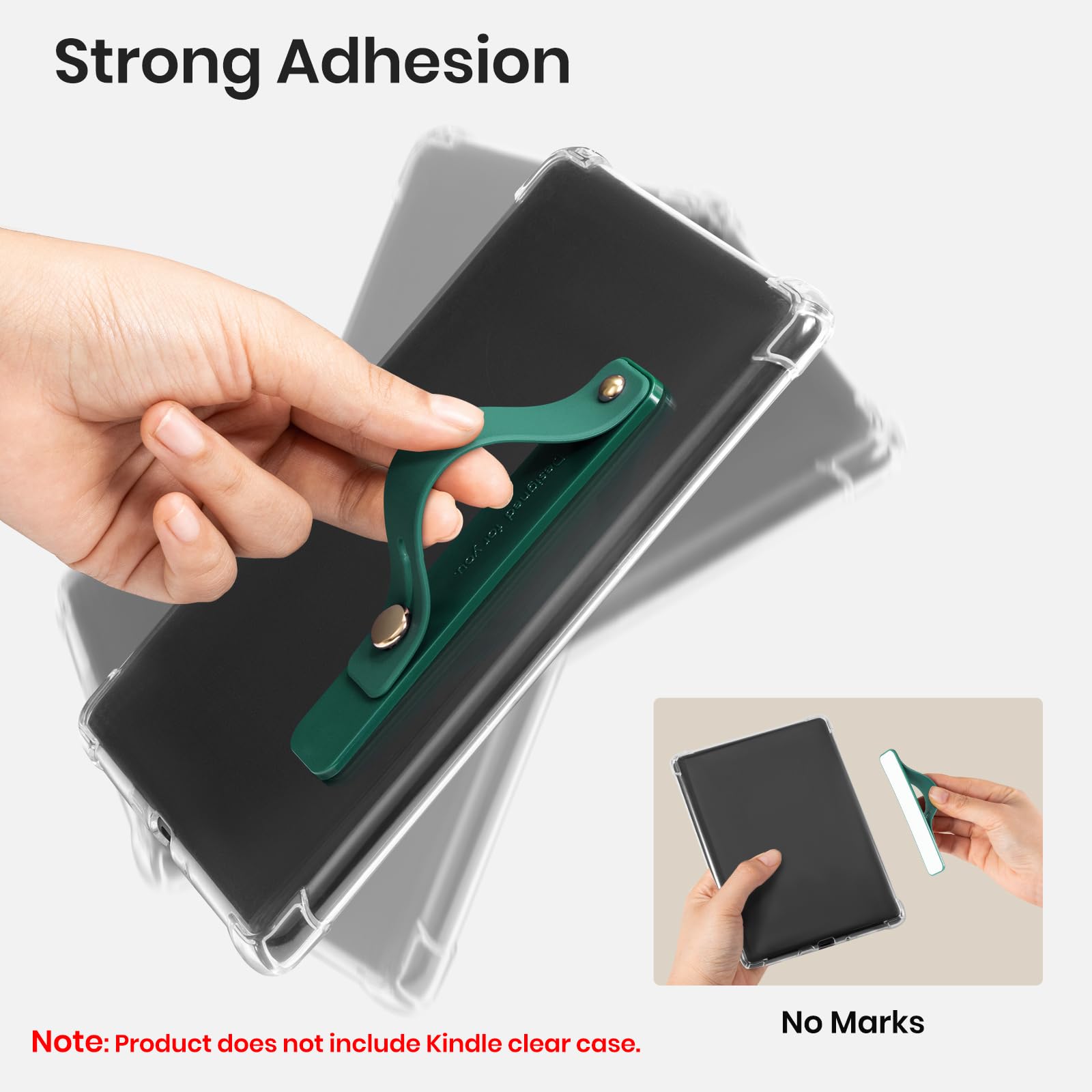 Hand Strap Holder for Kindle & Tablets#Color_Dark Green