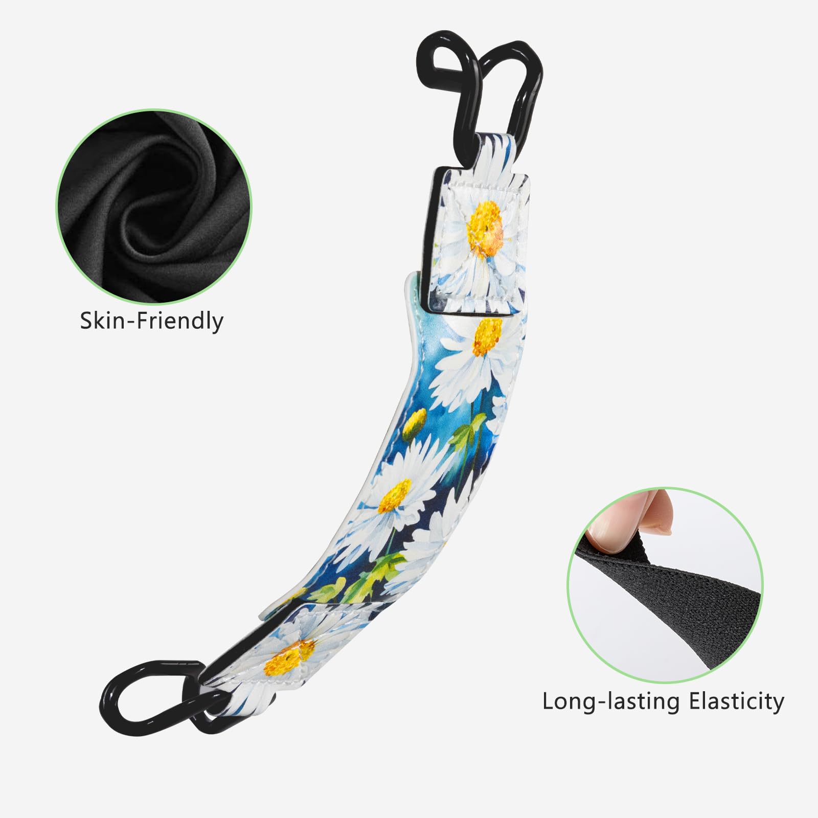 E-Book Tablet 6–7.5 inch Secure Hand Strap–Multiple Prints#Color_Daisy Dreams