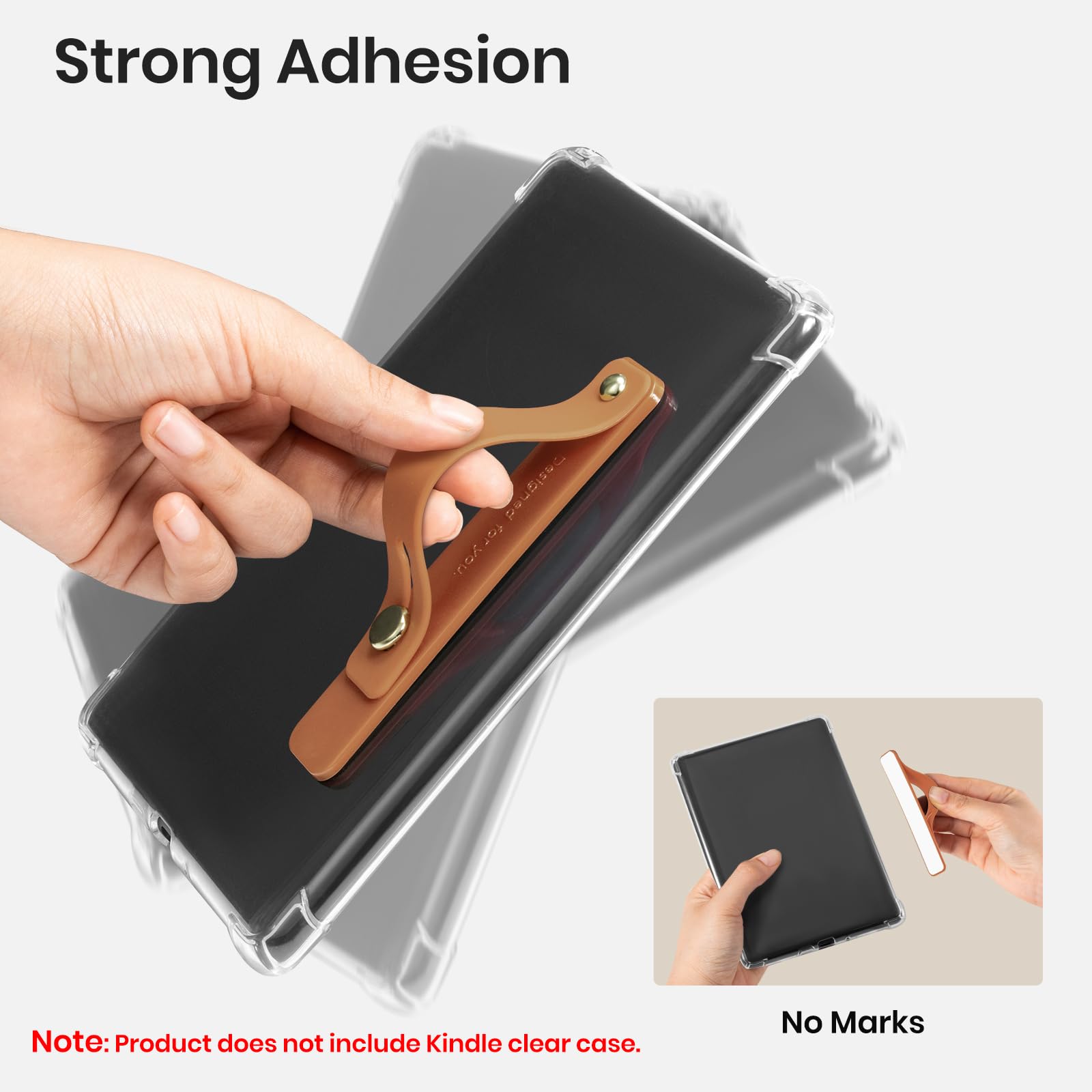 Hand Strap Holder for Kindle & Tablets#Color_Brown