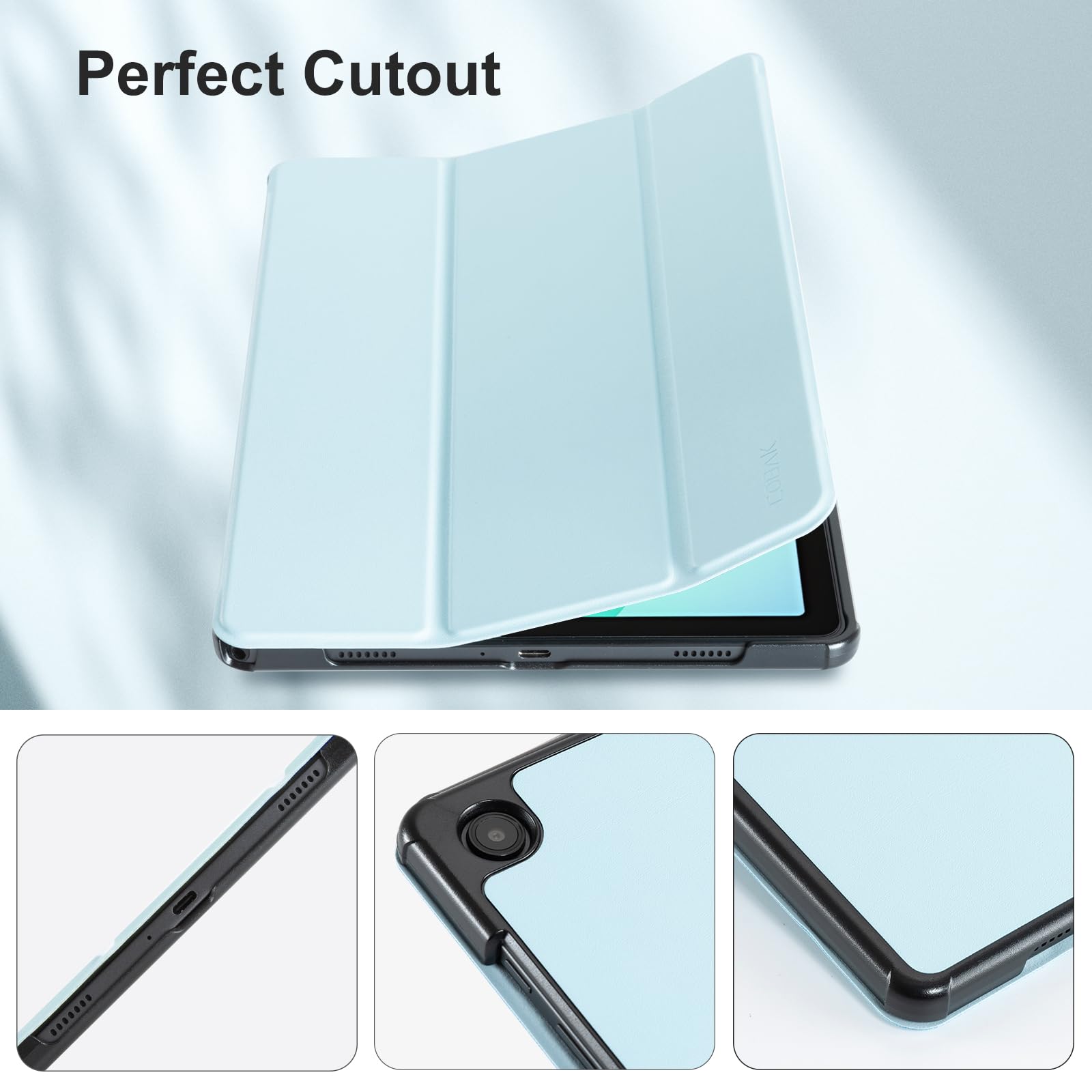 Samsung Galaxy Tab A11/A9 8.7" Tri-Fold Magnetic Stand#Color_Light Blue