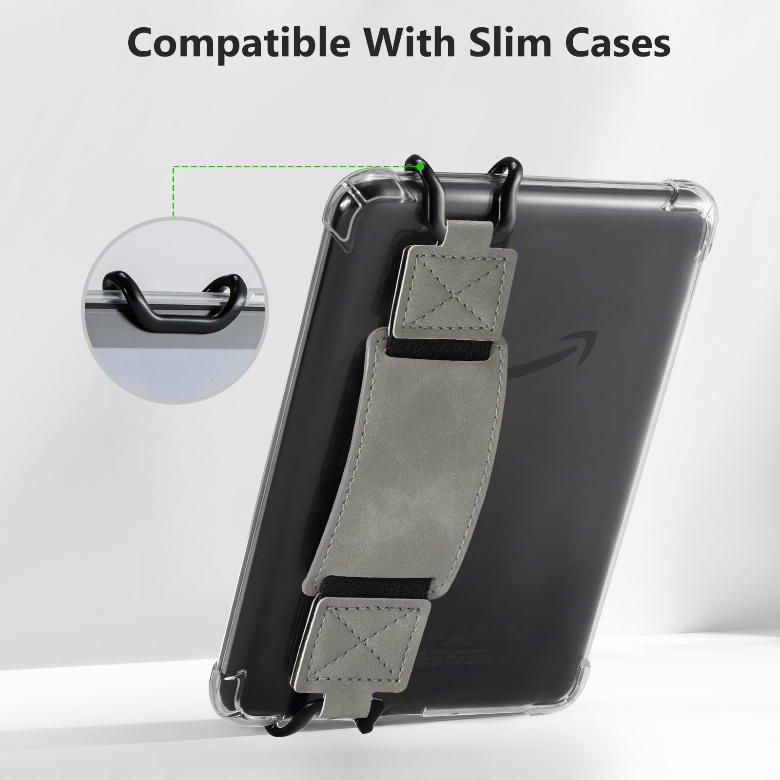 E-Book Tablet 6–7.5 inch Secure Hand Strap#Color_Dark Gray