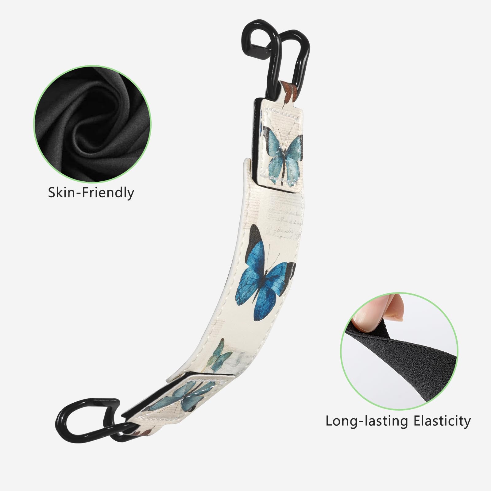 E-Book Tablet 6–7.5 inch Secure Hand Strap–Multiple Prints#Color_Butterfly