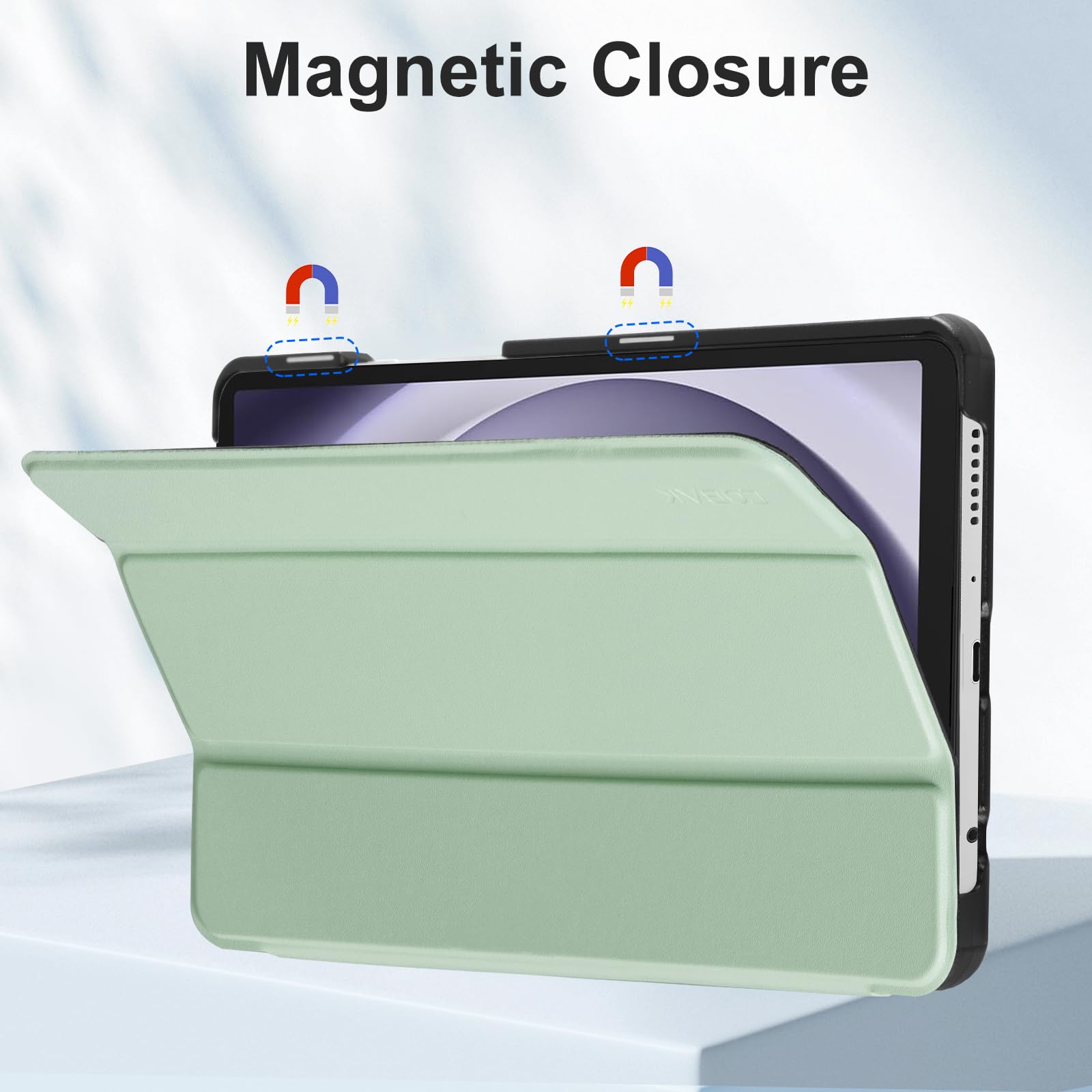 Samsung Galaxy Tab A11/A9 8.7" Tri-Fold Magnetic Stand#Color_Sage Green