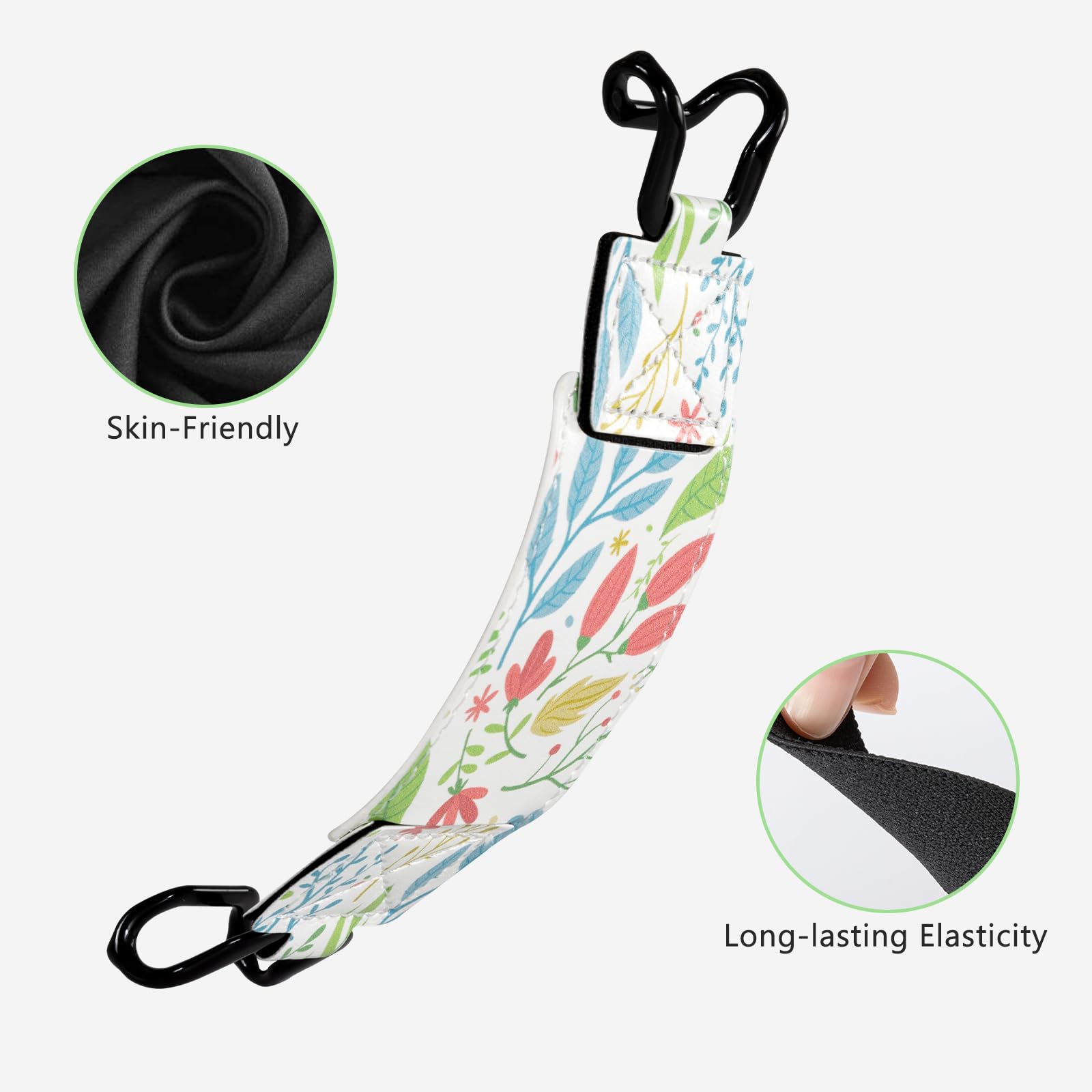 E-Book Tablet 6–7.5 inch Secure Hand Strap–Multiple Prints#Color_Charming Garden Whimsy