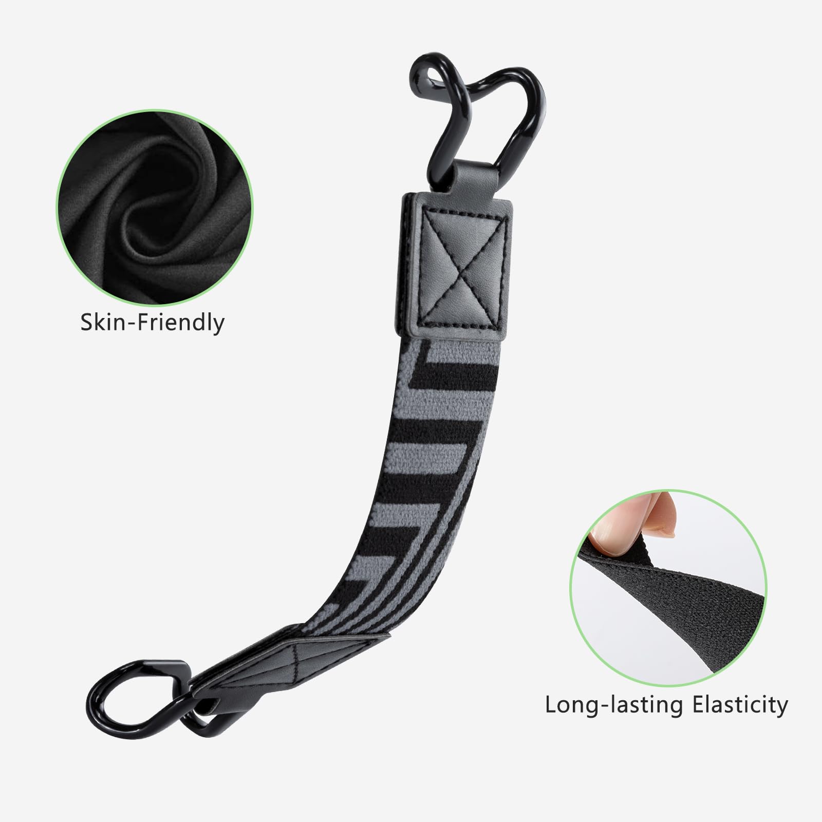 E-Book Tablet 6–7.5 inch Secure Hand Strap–Multiple Prints#Color_Black Stripe-Z