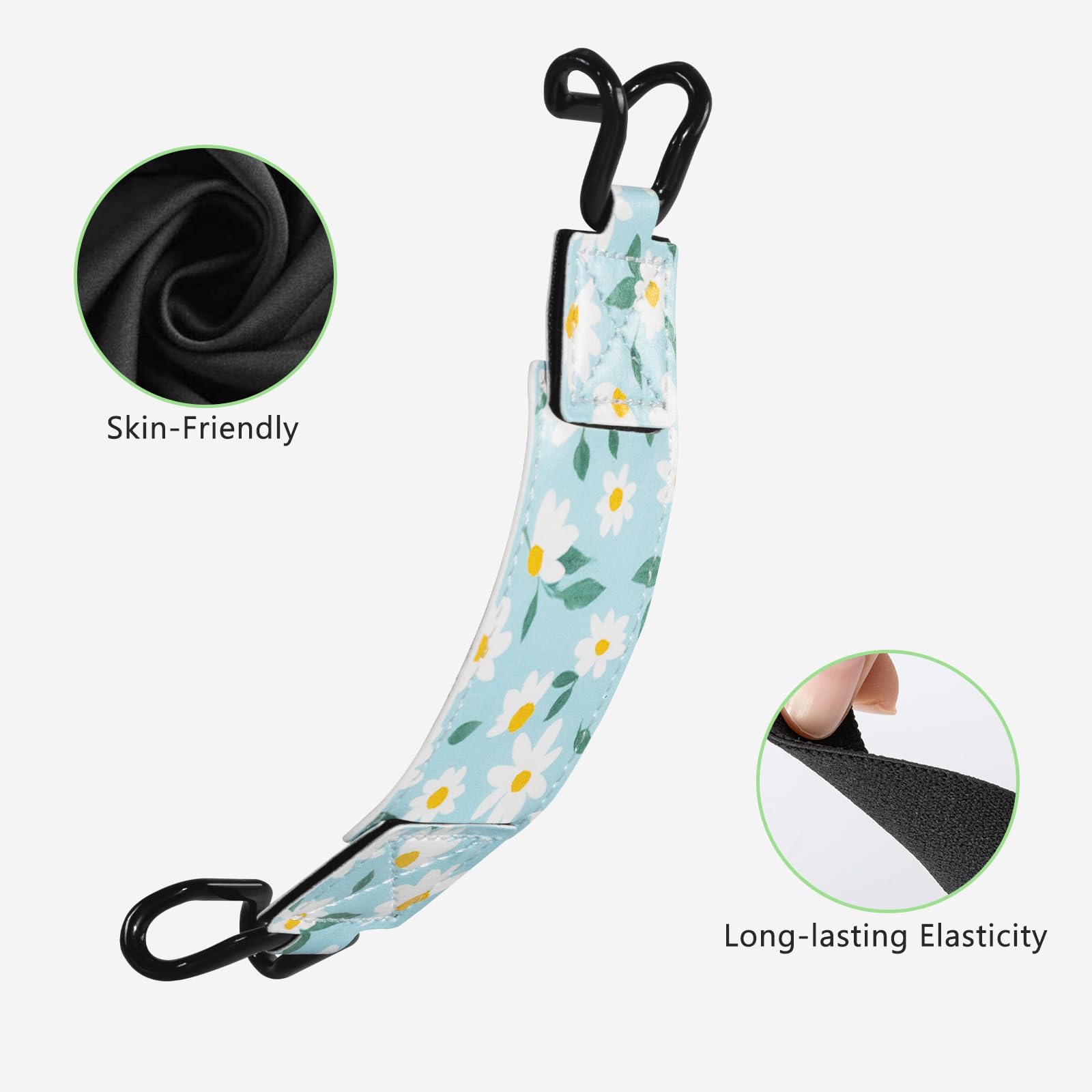 E-Book Tablet 6–7.5 inch Secure Hand Strap–Multiple Prints#Color_Sunny Daisy Dream