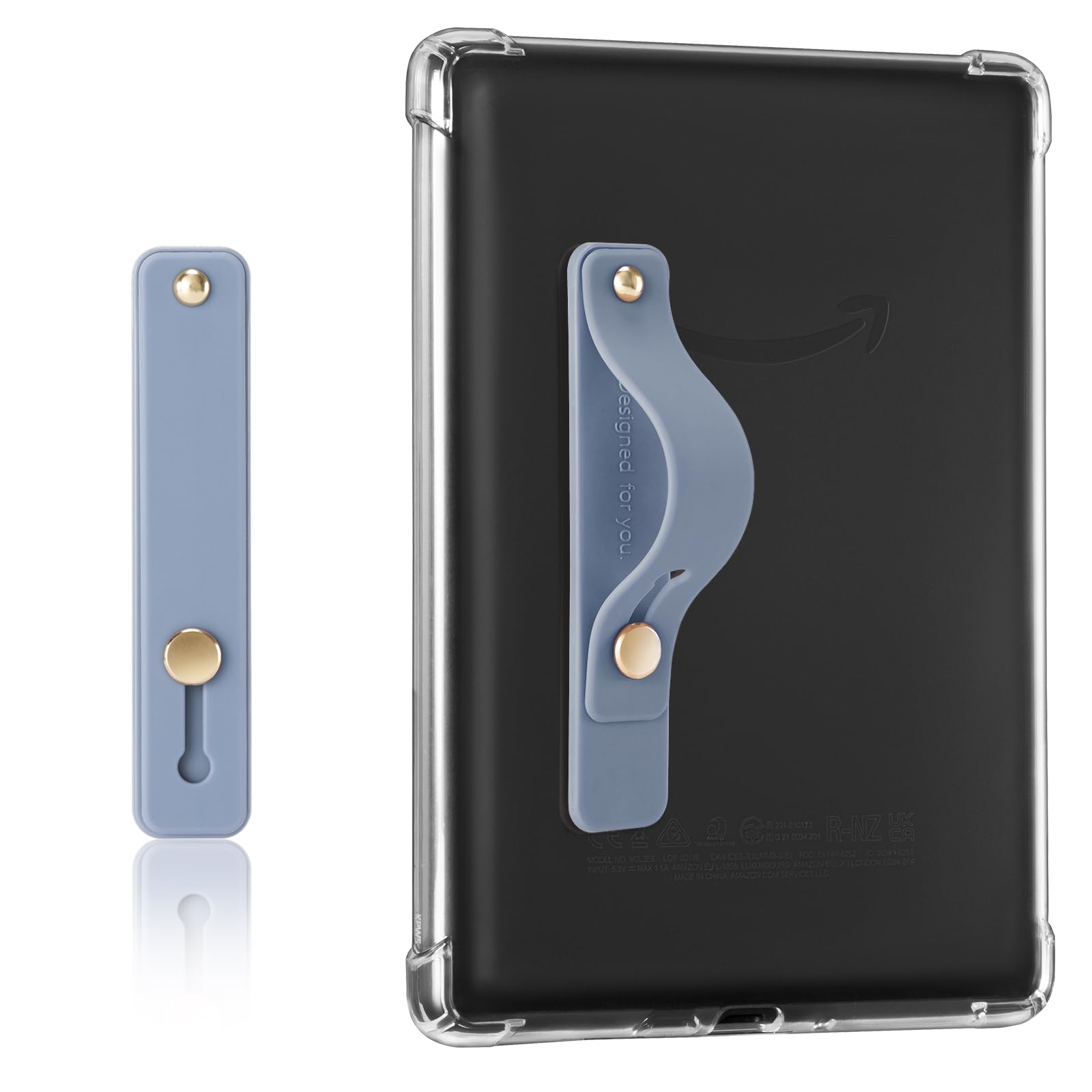 Hand Strap Holder for Kindle & Tablets#Color_Lilac Gray